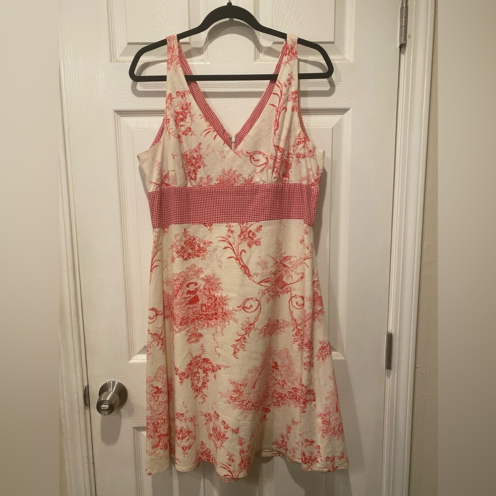 Pink Toile Dress